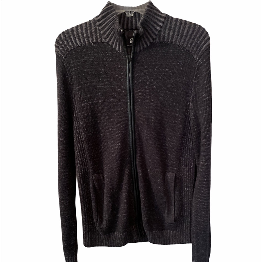Rock & Republic Men’s Gray Cardigan Sweater Small